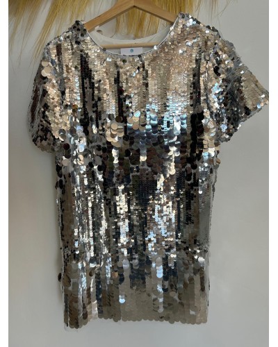 Vestido oversize lentejuelas