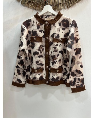 Chaqueta estampado vaca