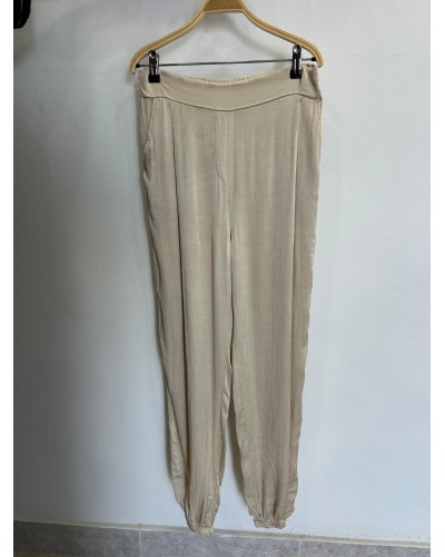 Pantalon bombacho satinado