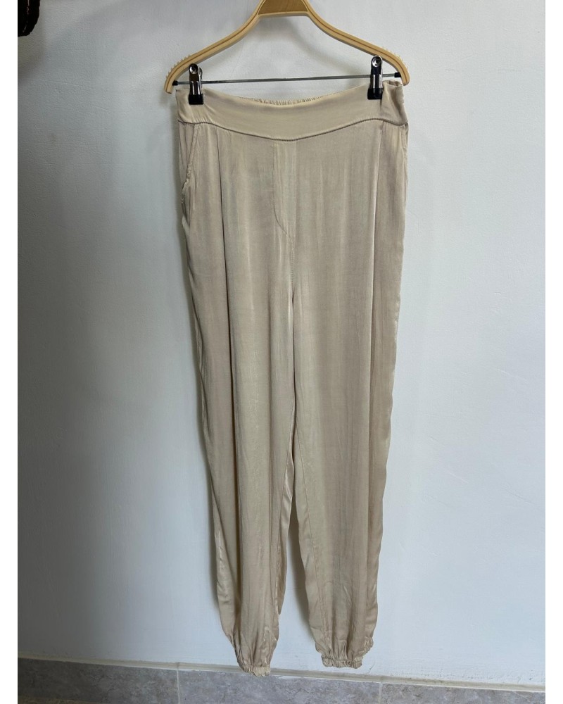 Pantalon bombacho satinado