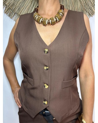 Conjunto slim chaleco