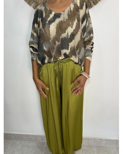 Pantalon bombacho ajustable