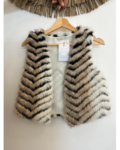 Chaleco corto de pelo