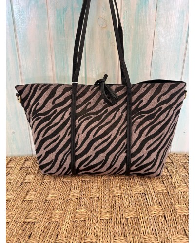 Bolso estampado cebra
