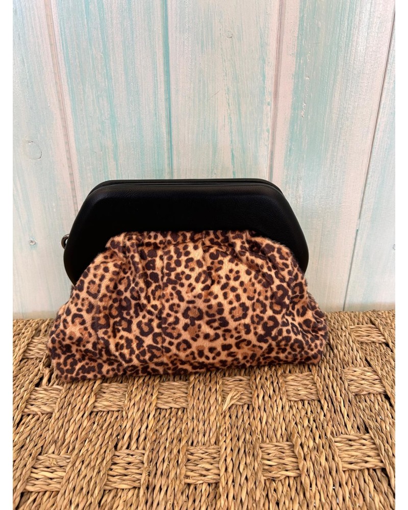 Bolso mano leopardo
