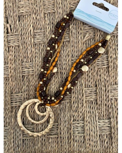 Collar cuentas combinado