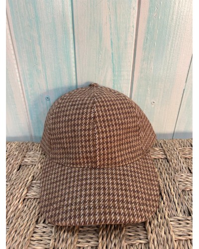 Gorra antelina cuadros