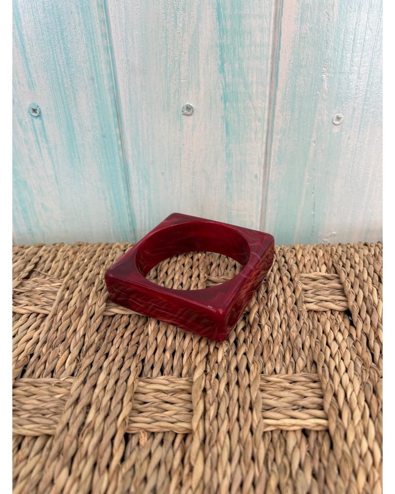 Pulsera resina cuadrada