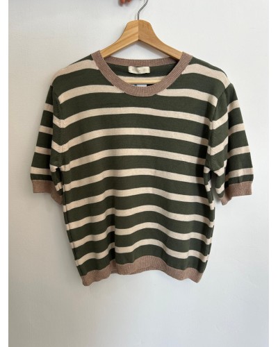 Jersey rayas manga corta