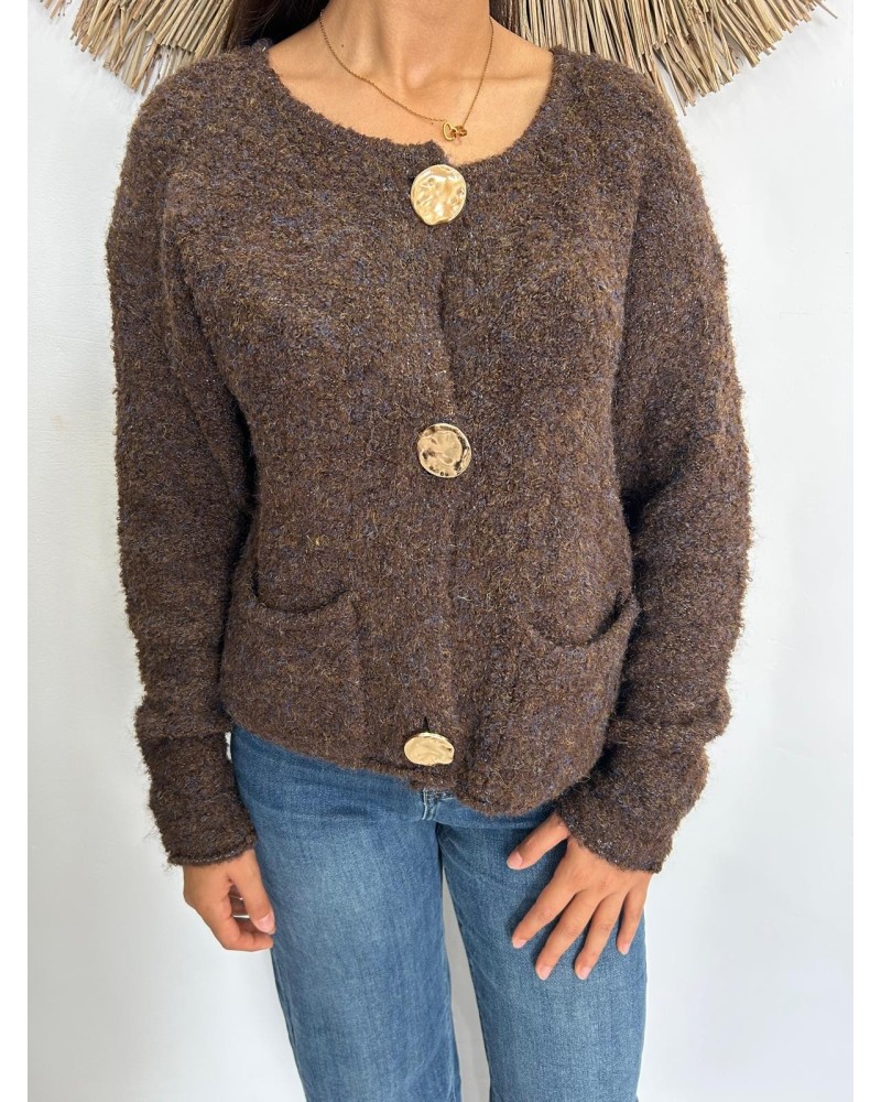 Cardigan punto botones