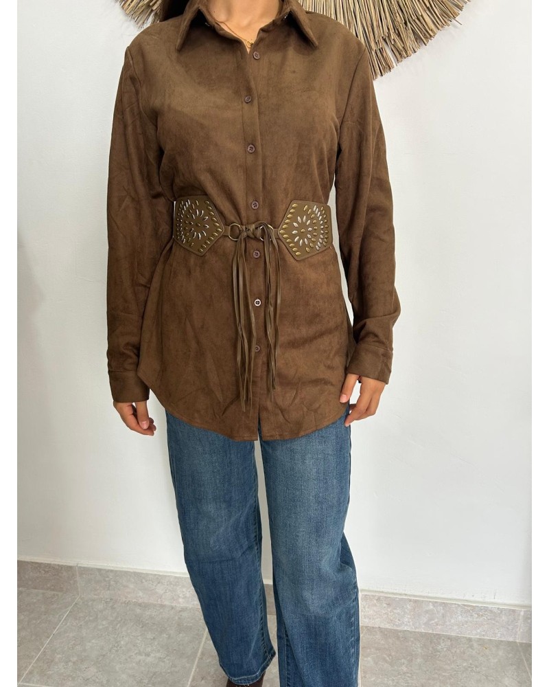 Camisa boho cinturon