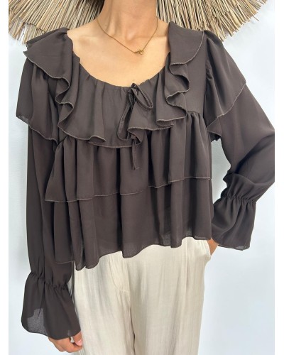 Blusa volantes