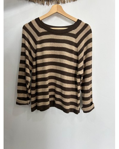 Jersey manga larga rayas