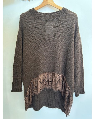 Jersey oversize encaje