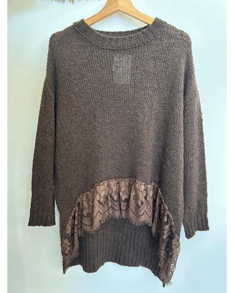 Jersey oversize encaje