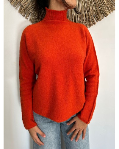 Jersey punto cuello alto