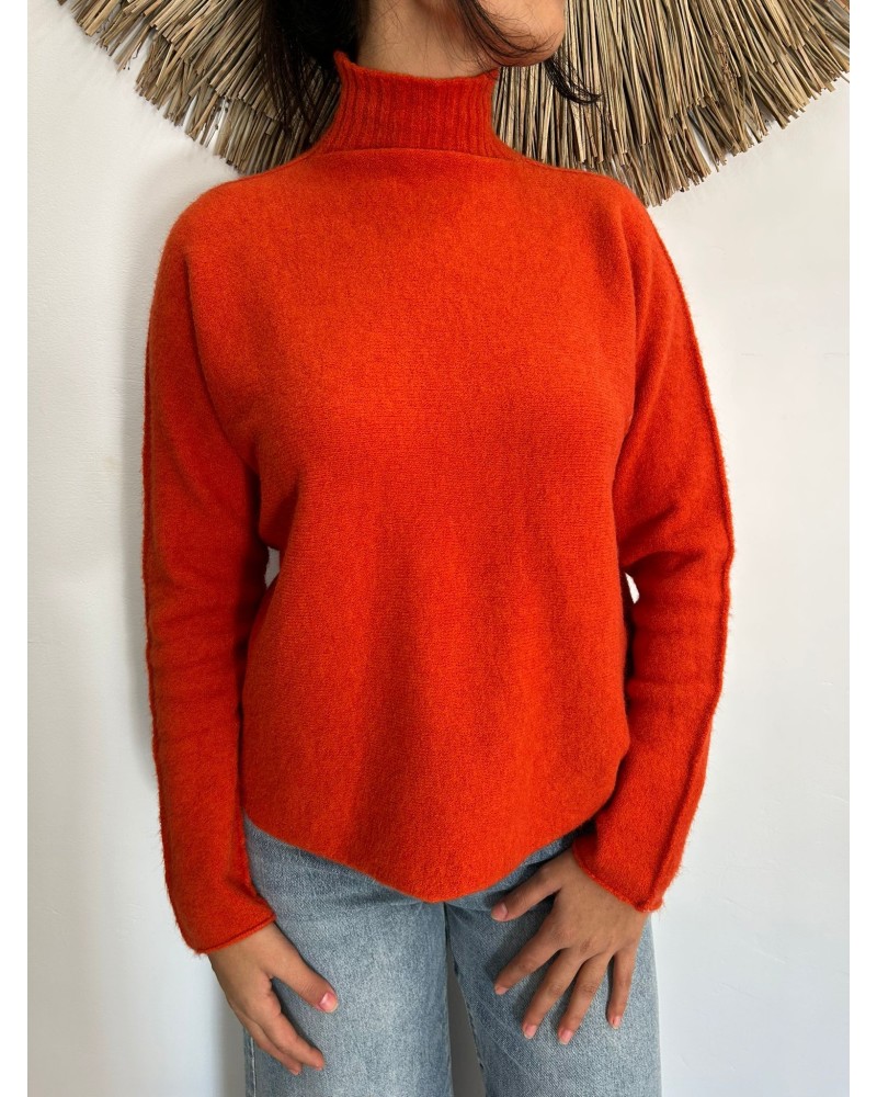 Jersey punto cuello alto