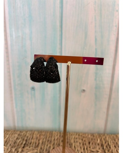 Pendiente aro grueso brillo