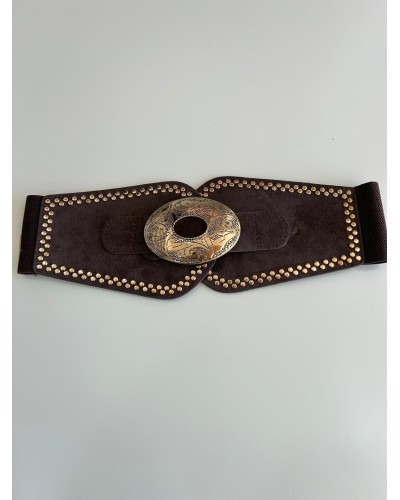 Cinturón ancho tachuelas