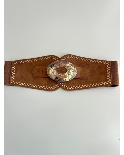 Cinturón ancho tachuelas