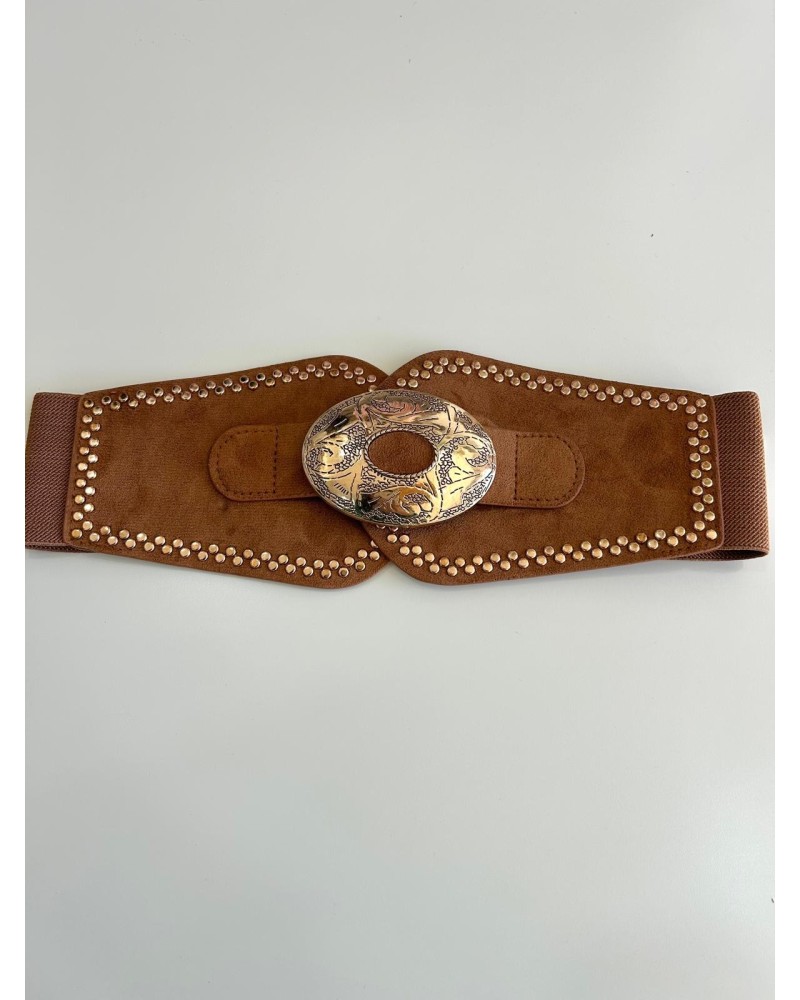 Cinturón ancho tachuelas