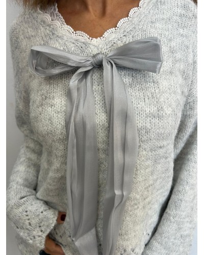 Jersey punto con lazo