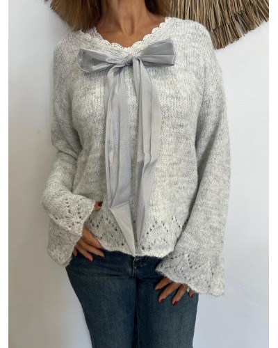 Jersey punto con lazo