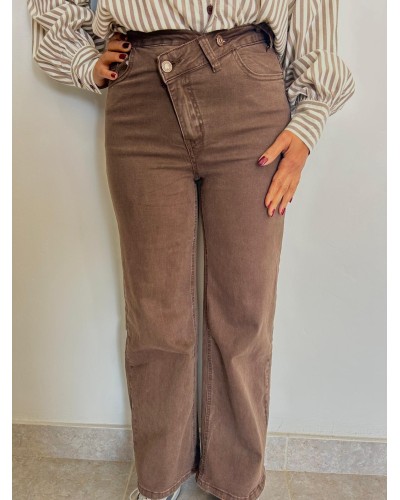 Vaquero cruzado marrón chocolate