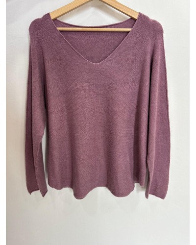 Jersey básico cuello pico