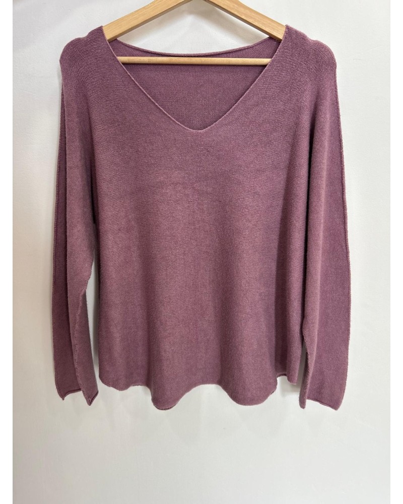 Jersey básico cuello pico