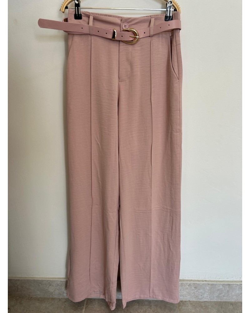 Pantalón ancho satén