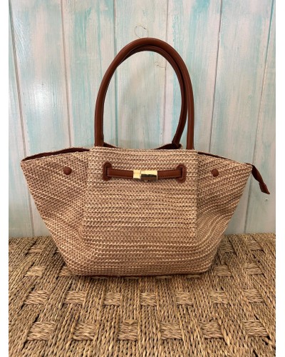 Bolso estilo rafia