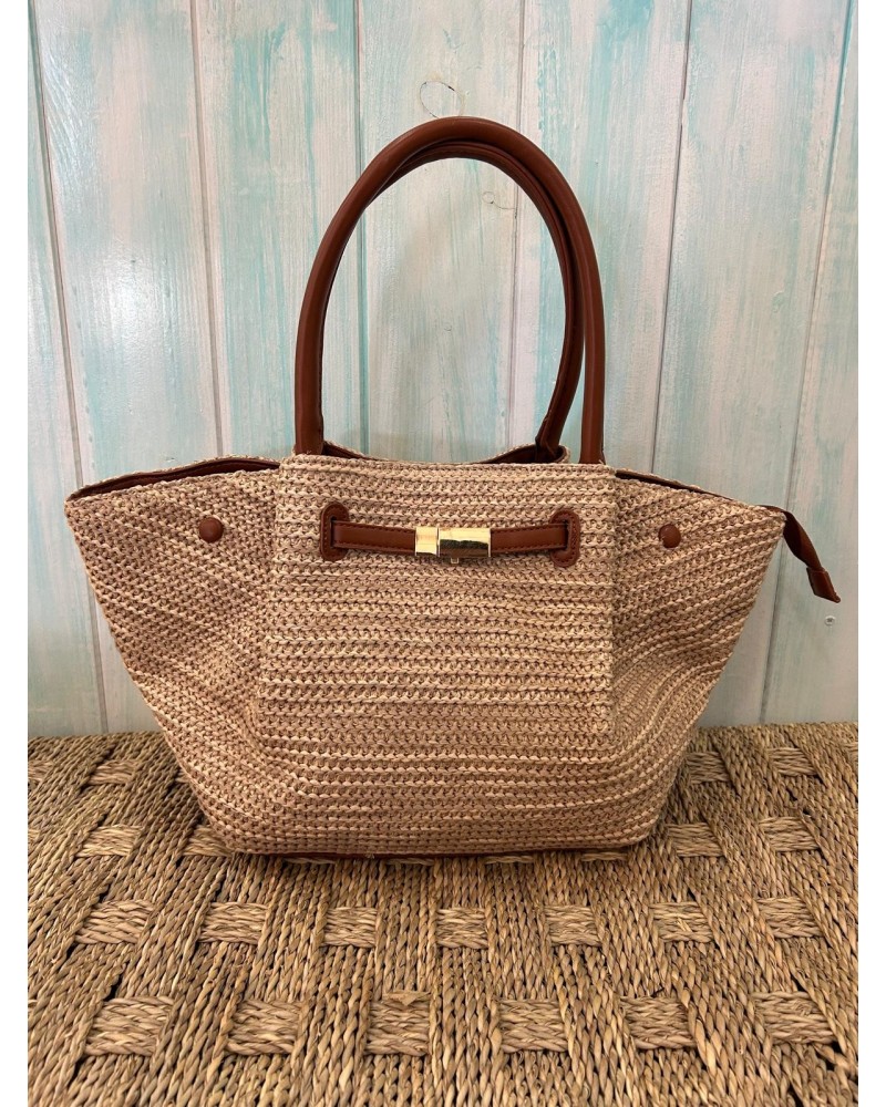 Bolso estilo rafia