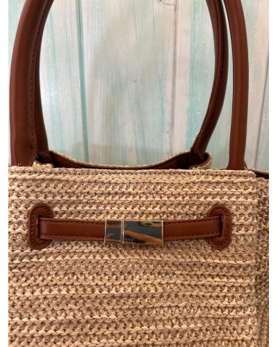 Bolso estilo rafia