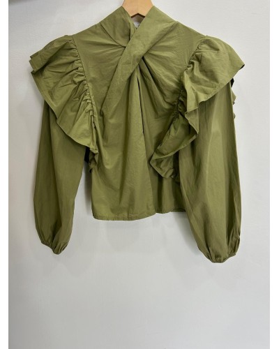 Blusa volante cruzado