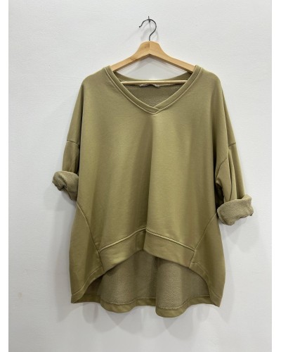 Sudadera algodón oversize