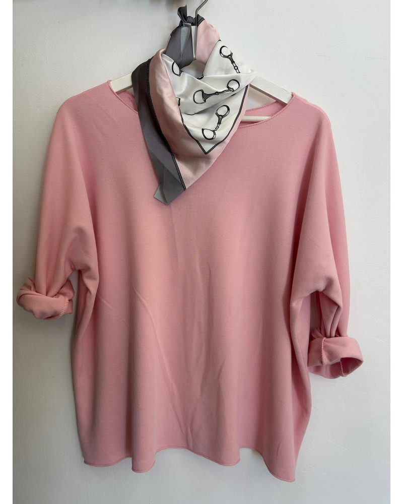 Jersey oversize con pañuelo