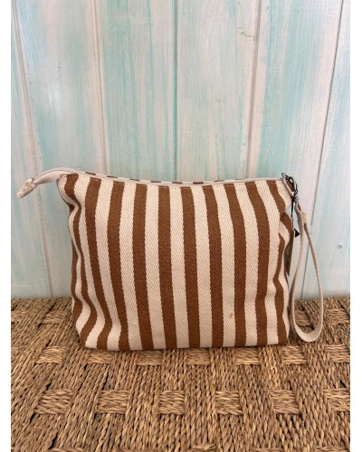 Neceser loneta rayas