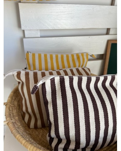 Neceser loneta rayas