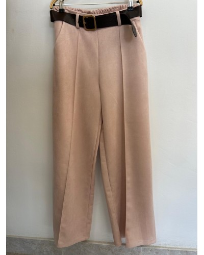 Pantalón recto antelina