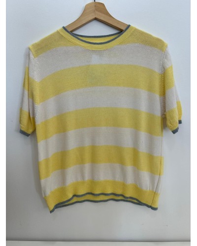 Jersey punto fino rayas