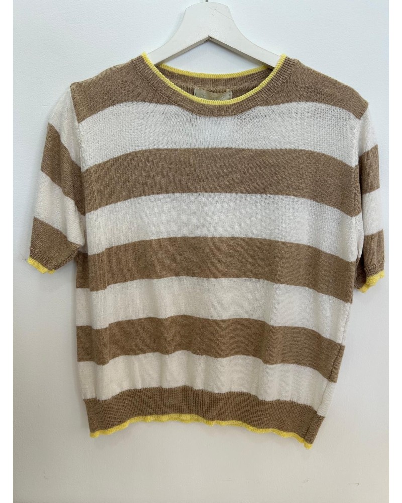 Jersey punto fino rayas