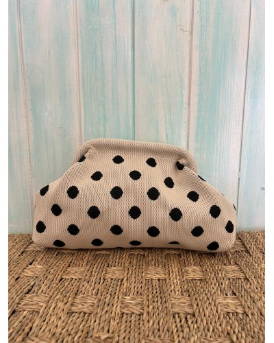 Bolso mano lunares