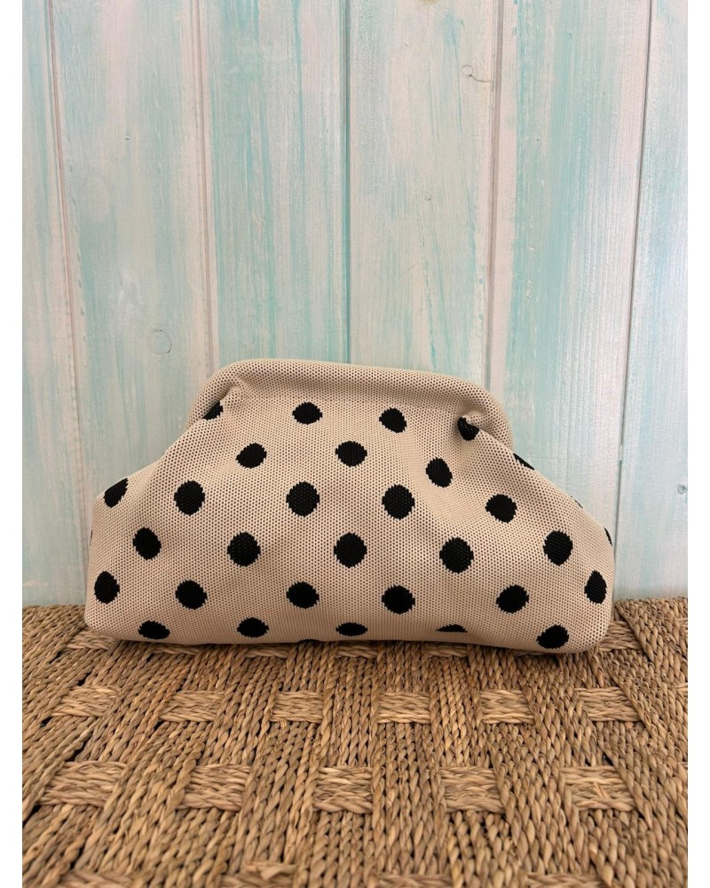 Bolso mano lunares