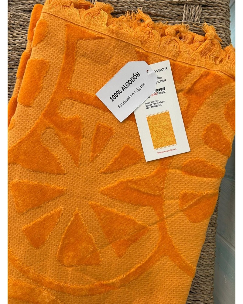 Toalla playa naranjas