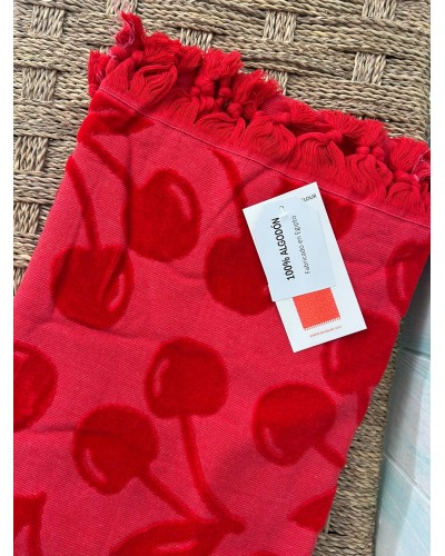 Toalla playa cerezas